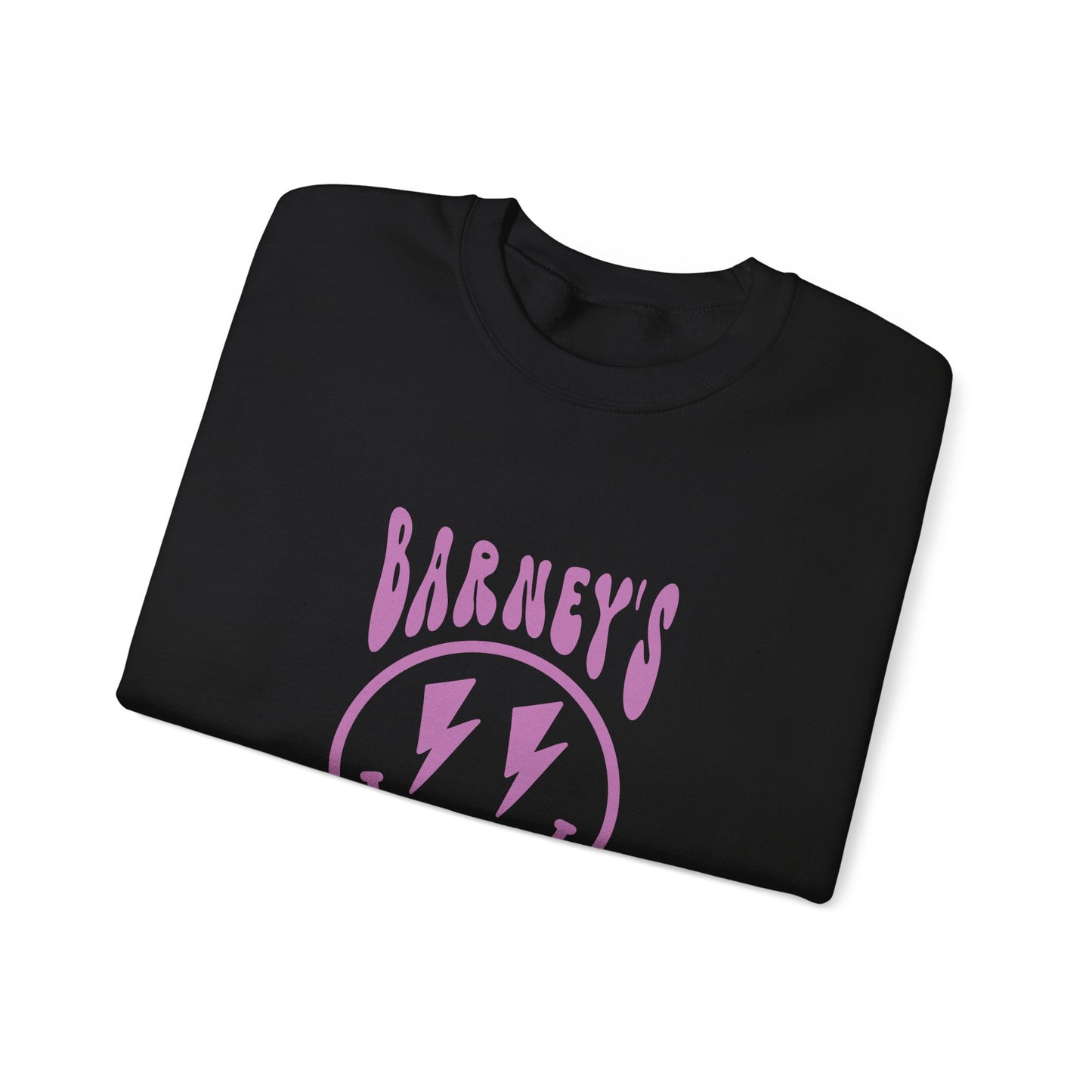 Barney's Vibes. BARNEY'S BEANERY - Womens Smiley Face Sweatshirt | Gildan 18000