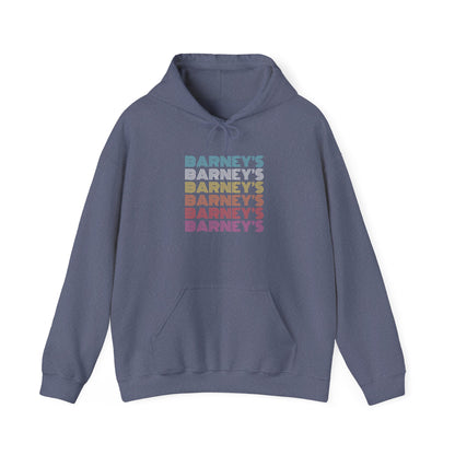 Barney's x6 Retro Hollywood BARNEY'S BEANERY - Mens Retro Graphic Hoodie | Gildan 18500