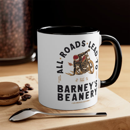 All Roads Lead To | BARNEY'S BEANERY - Accent Coffee Mug 11oz