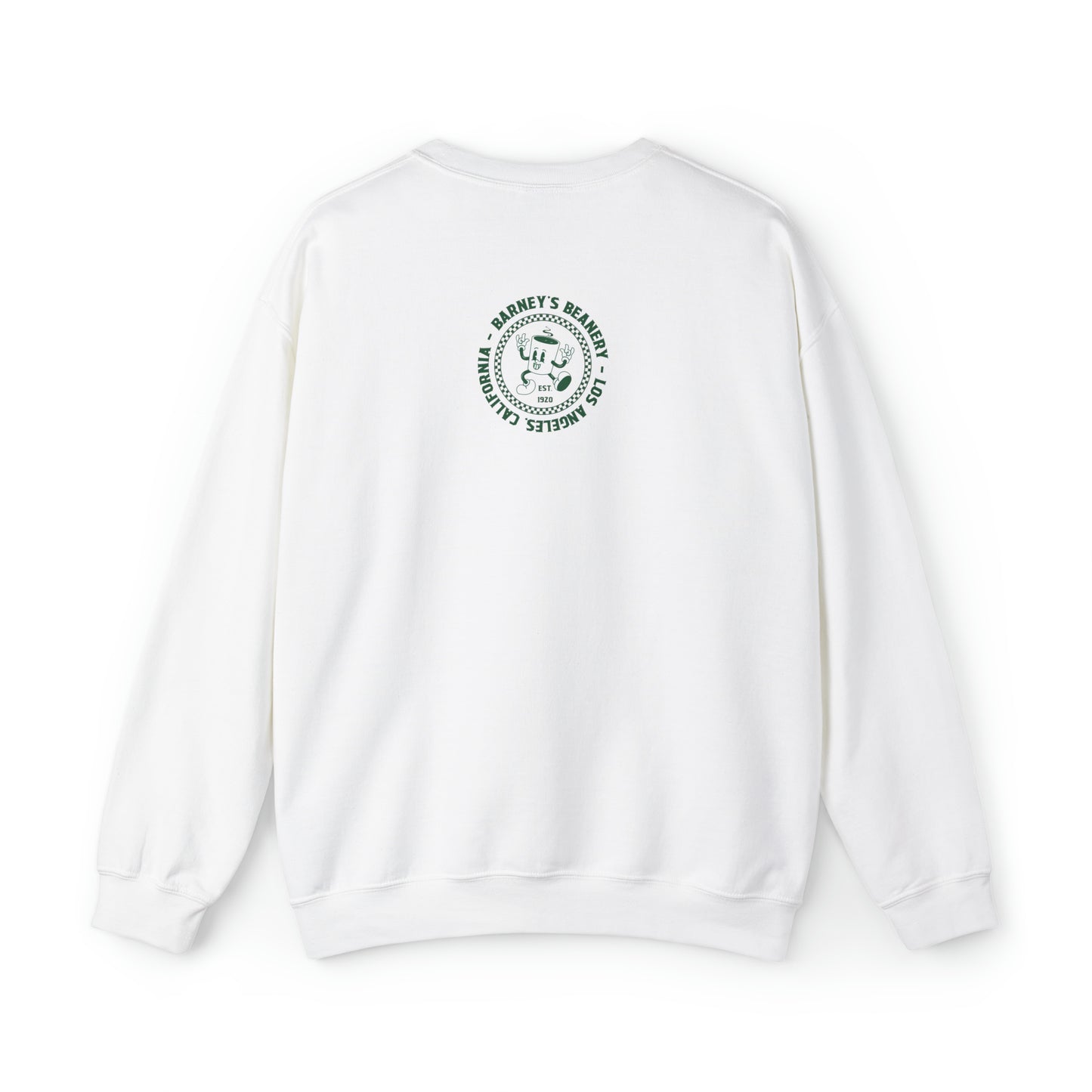 Eat More Chili. Drink More Beer. | BARNEY'S BEANERY Green - Men's Retro Graphic Sweatshirt