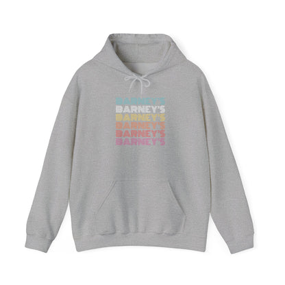 Barney's x6 Retro Hollywood BARNEY'S BEANERY - Mens Retro Graphic Hoodie | Gildan 18500
