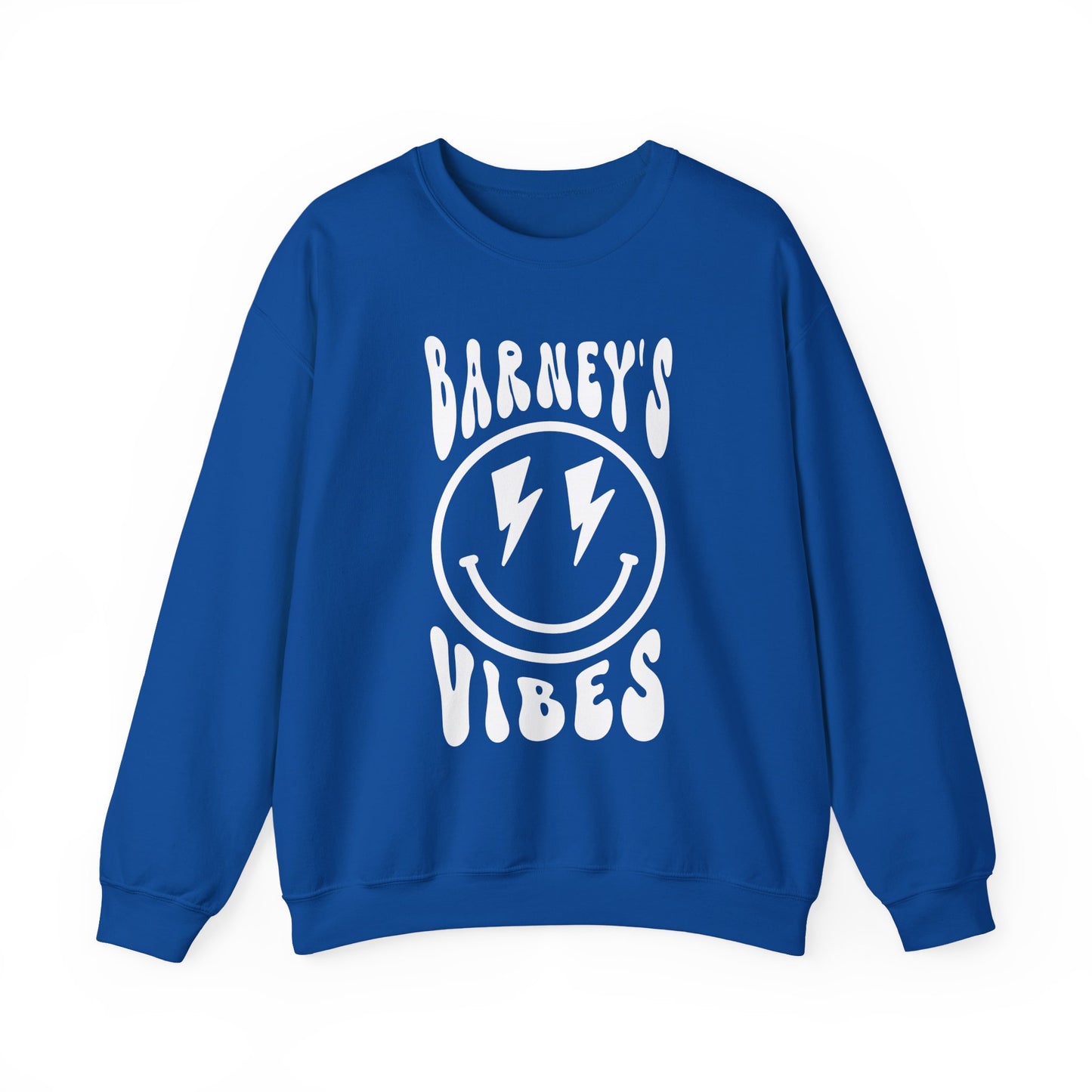 Barney's Vibes. BARNEY'S BEANERY - Womens Smiley Face Sweatshirt | Gildan 18000