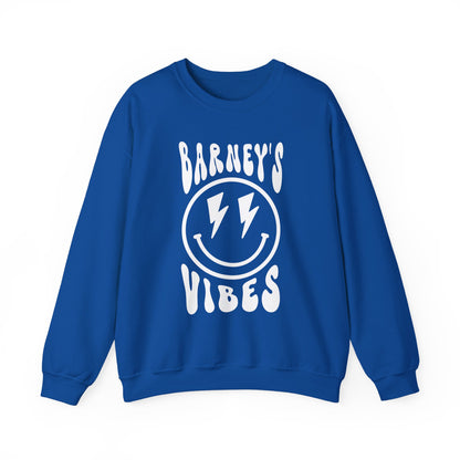 Barney's Vibes. BARNEY'S BEANERY - Womens Smiley Face Sweatshirt | Gildan 18000