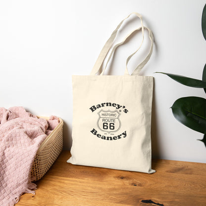 Route 66 | Barneys Beanery | Cotton Canvas Tote Bag