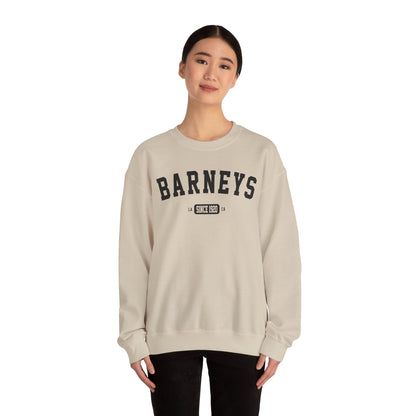 Vintage Collegiate Sweatshirt. BARNEY'S BEANERY - Mens Graphic Sweatshirt | Gildan 18000