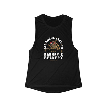 All Roads Lead To | BARNEY'S BEANERY - Women's Flowy Scoop Muscle Tank
