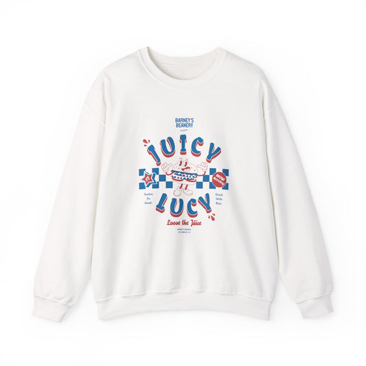 JUICY LUCY - Loose The Juice. BARNEY'S BEANERY - Mens Retro Graphic Sweatshirt | Gildan 18000