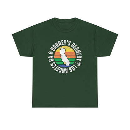 Retro Sunset T-Shirt. BARNEY'S BEANERY - Mens Retro Graphic Tee | Gildan 5000