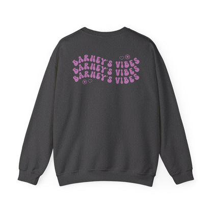 Barney's Vibes. BARNEY'S BEANERY - Womens Smiley Face Sweatshirt | Gildan 18000