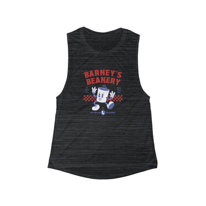 Eat More Chili | BARNEY'S BEANERY - Women's Flowy Scoop Muscle Tank