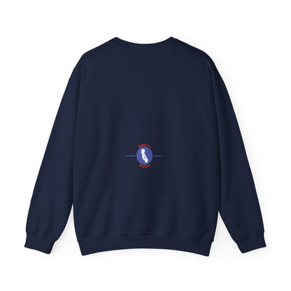 Eat More Chili. Drink More Beer. BARNEY'S BEANERY Red & Blue - Womens Retro Graphic Sweatshirt | Gildan 18000