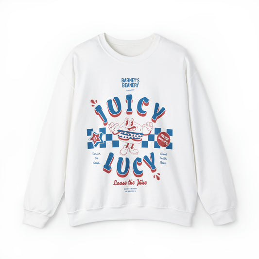 JUICY LUCY - Loose The Juice | BARNEY'S BEANERY - Women's Retro Graphic Sweatshirt