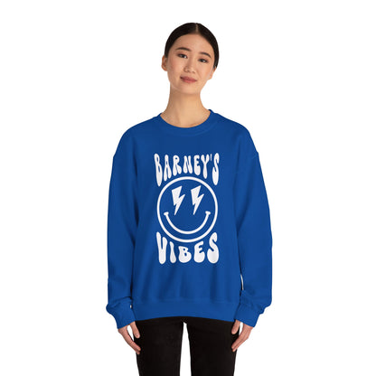 Barney's Vibes. BARNEY'S BEANERY - Womens Smiley Face Sweatshirt | Gildan 18000