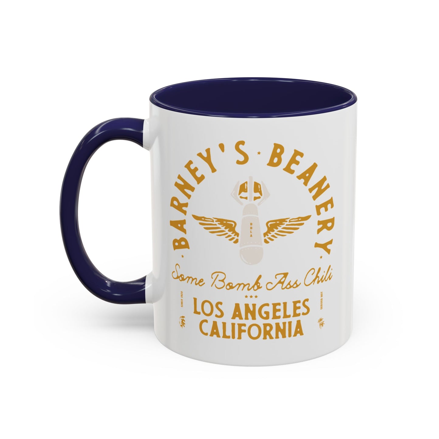 Some Bomb Ass Chili | BARNEY'S BEANERY - Accent Coffee Mug 11oz