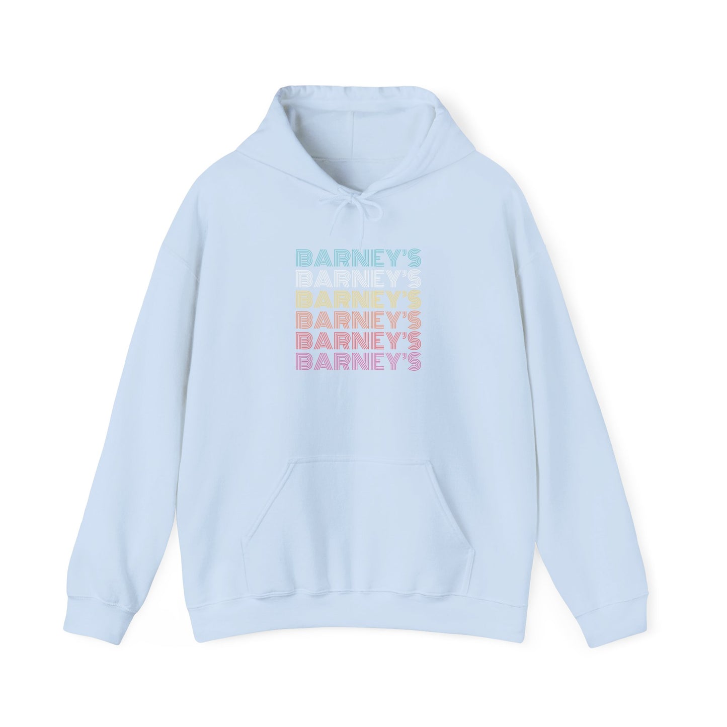 Barney's x6 Retro Hollywood BARNEY'S BEANERY - Mens Retro Graphic Hoodie | Gildan 18500