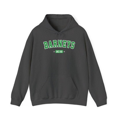 Vintage Collegiate Hoodie. BARNEY'S BEANERY - Mens Graphic Hoodie | Gildan 18500