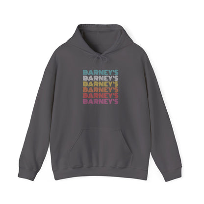 Barney's x6 Retro Hollywood BARNEY'S BEANERY - Mens Retro Graphic Hoodie | Gildan 18500
