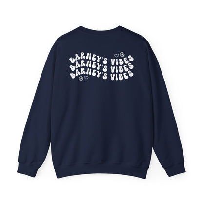Barney's Vibes. BARNEY'S BEANERY - Womens Smiley Face Sweatshirt | Gildan 18000