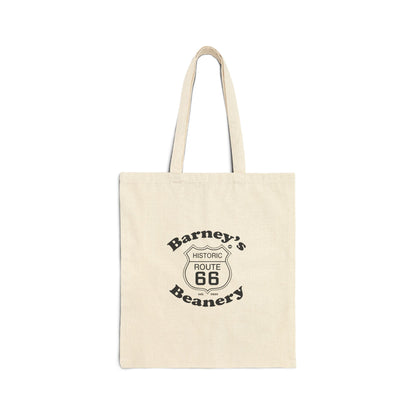 Route 66 | Barneys Beanery | Cotton Canvas Tote Bag