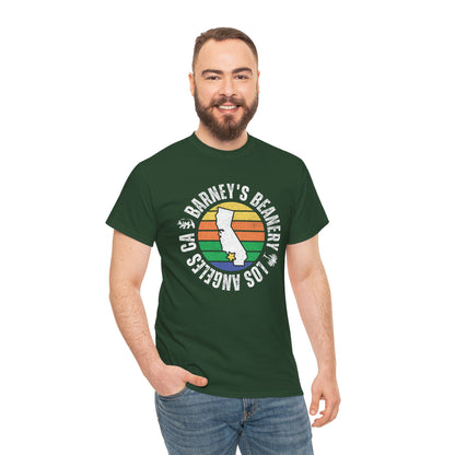 Retro Sunset T-Shirt. BARNEY'S BEANERY - Mens Retro Graphic Tee | Gildan 5000