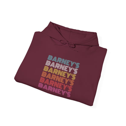 Barney's x6 Retro Hollywood BARNEY'S BEANERY - Mens Retro Graphic Hoodie | Gildan 18500