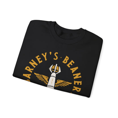 Some Bomb Ass Chili BARNEY'S BEANERY - Mens Graphic Sweatshirt | Gildan 18000 - Bomb Graphic On FRONT