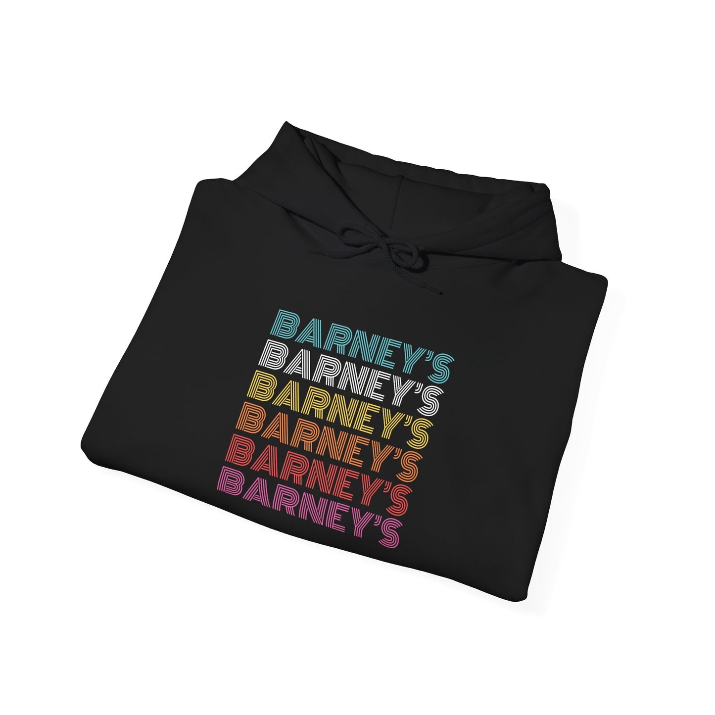Barney's x6 Retro Hollywood BARNEY'S BEANERY - Womens Retro Graphic Hoodie | Gildan 18500