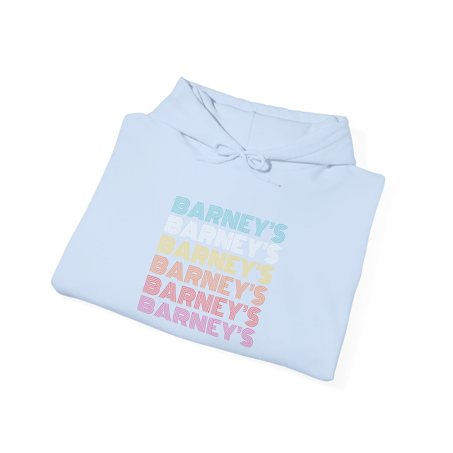 Barney's x6 Retro Hollywood BARNEY'S BEANERY - Womens Retro Graphic Hoodie | Gildan 18500