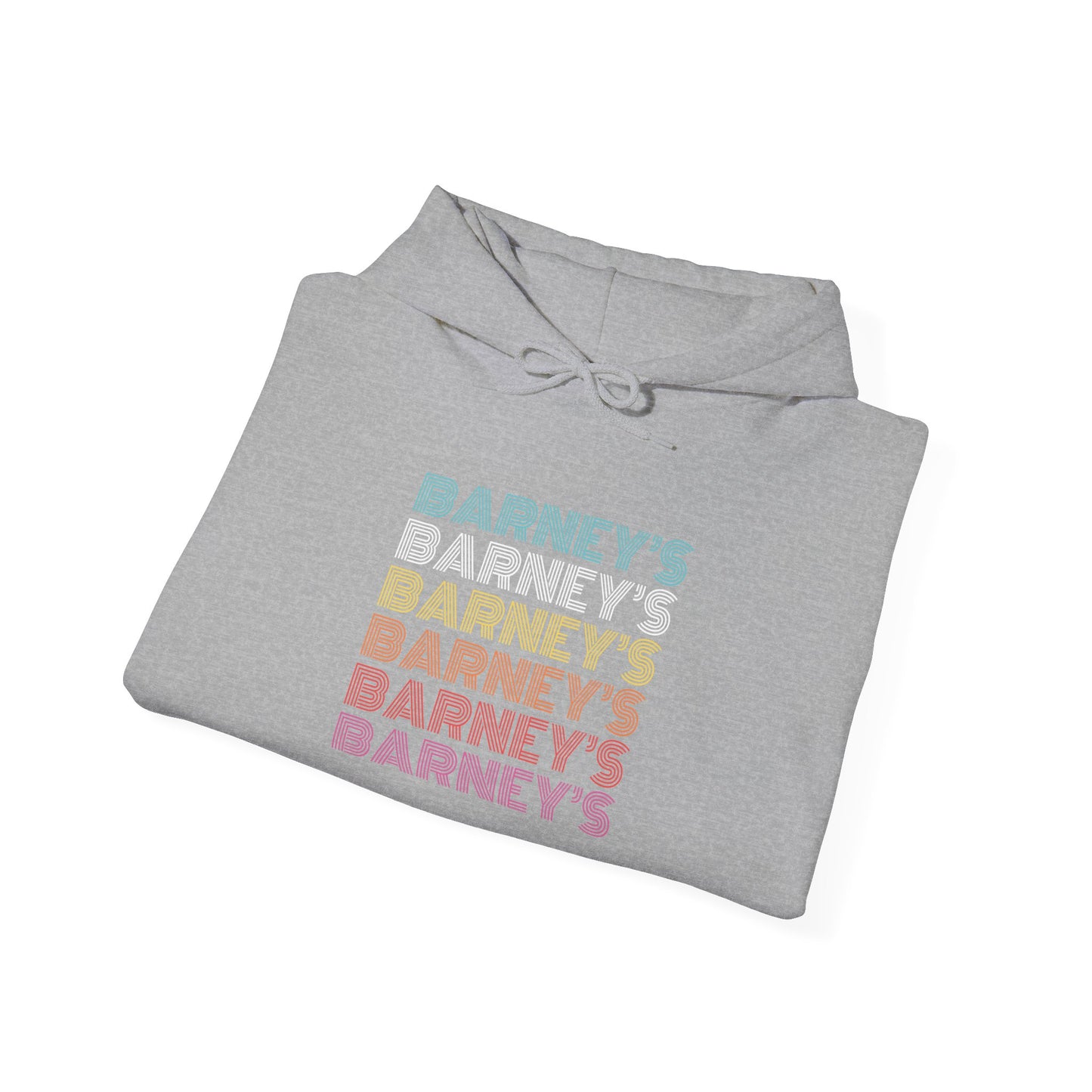 Barney's x6 Retro Hollywood BARNEY'S BEANERY - Womens Retro Graphic Hoodie | Gildan 18500