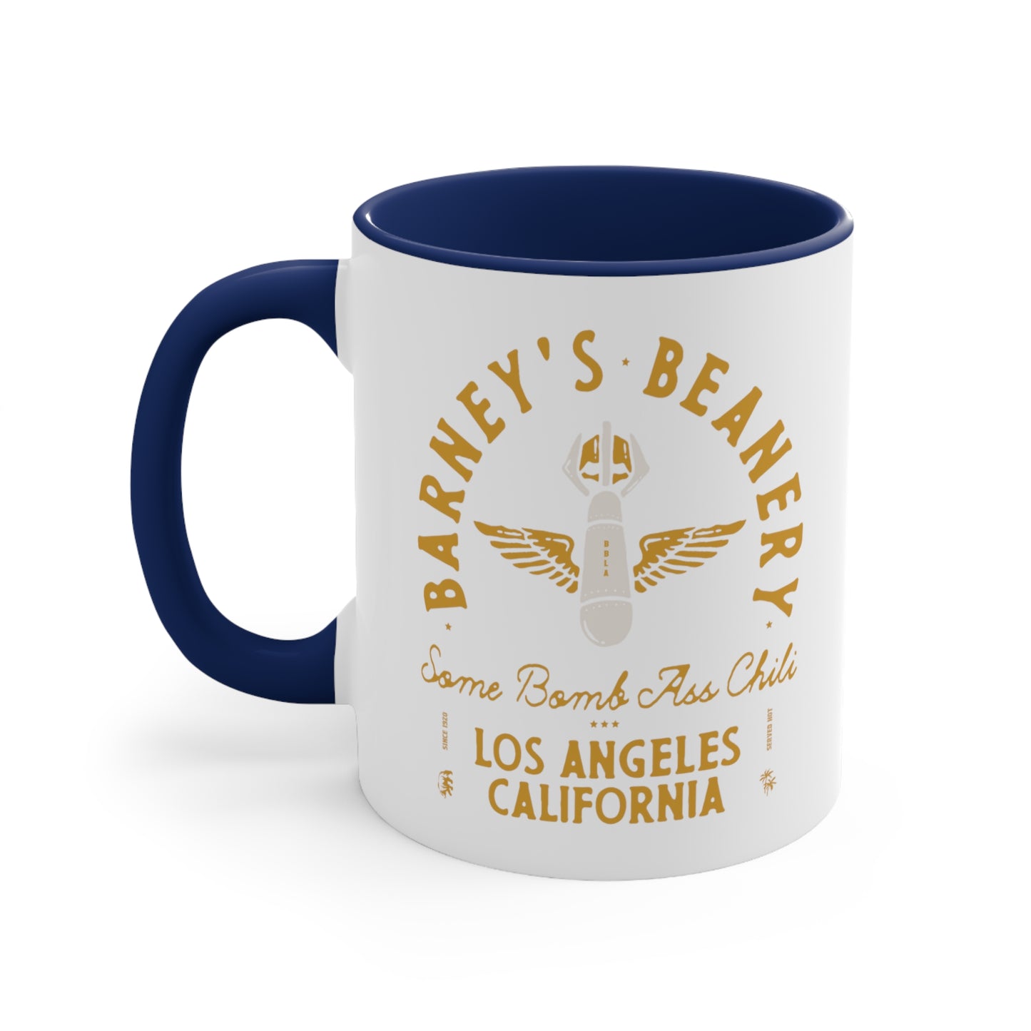 Some Bomb Ass Chili | BARNEY'S BEANERY - Accent Coffee Mug 11oz