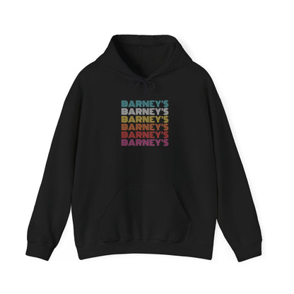 Barney's x6 Retro Hollywood BARNEY'S BEANERY - Mens Retro Graphic Hoodie | Gildan 18500