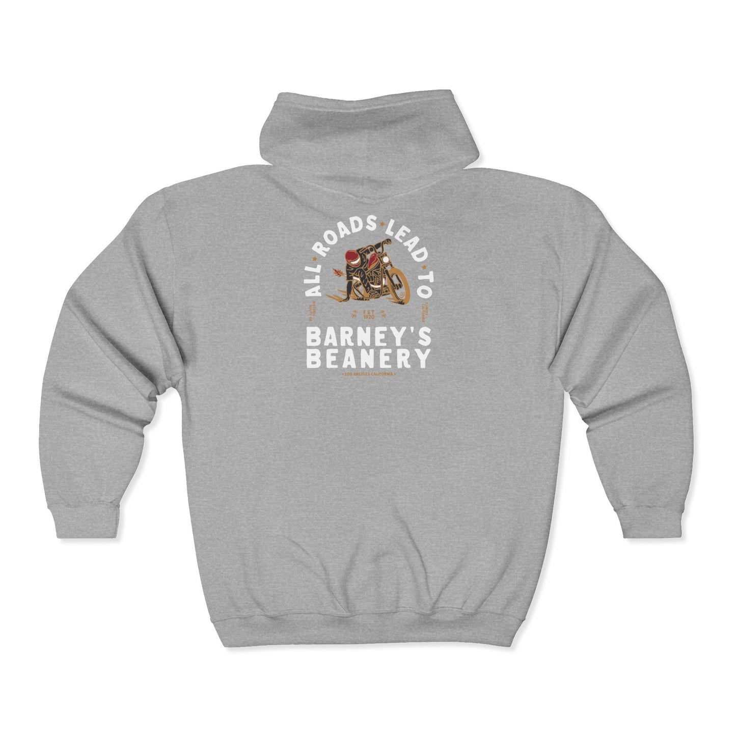 All Roads Lead To | BARNEY'S BEANERY | Women's Premium Full Zip Hoodie
