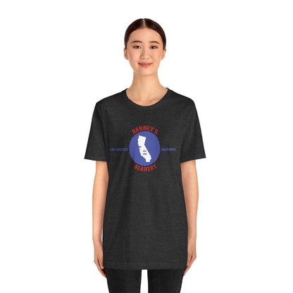 Retro Cali - BARNEY'S BEANERY Red & Blue - Mens  Graphic Tee | Bella + Canvas 3001
