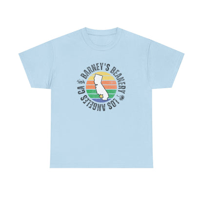 Retro Sunset T-Shirt. BARNEY'S BEANERY - Womens Retro Graphic Tee | Gildan 5000