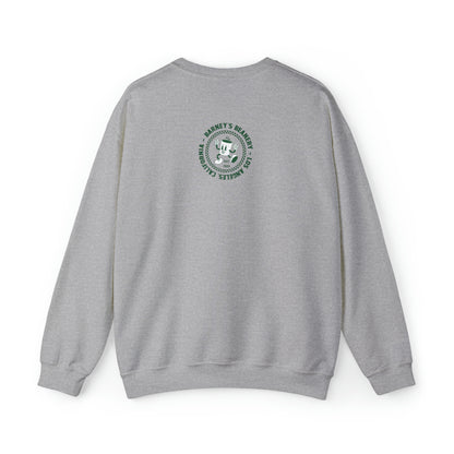 Eat More Chili. Drink More Beer. | BARNEY'S BEANERY Green - Men's Retro Graphic Sweatshirt