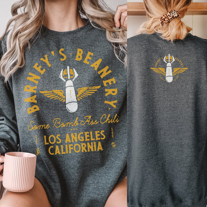 Some Bomb Ass Chili | BARNEY'S BEANERY - Women's Graphic Sweatshirt